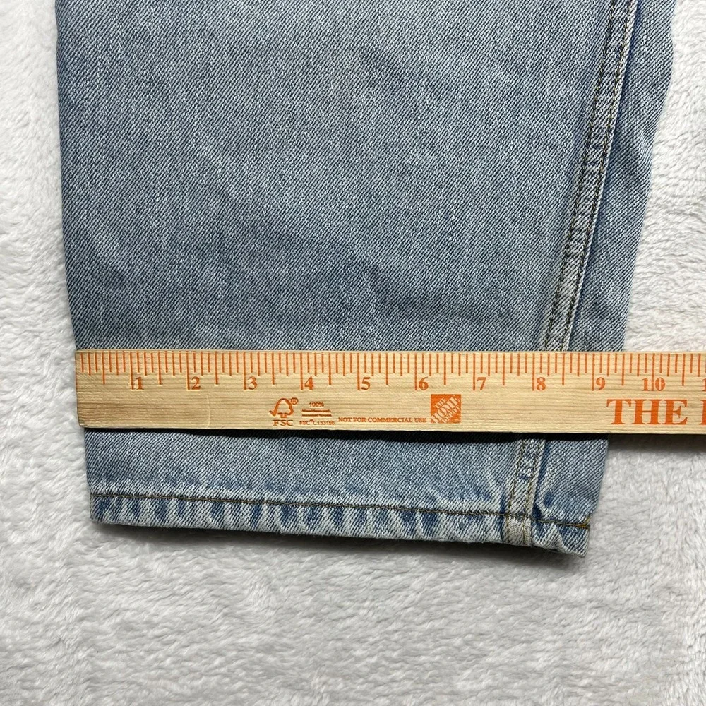 Levi's 550‎ Relaxed Fit Jeans Men's 39X30 Blue Denim Pockets Zip Fly - Flaws